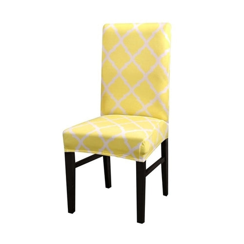 1/2/4pcs Geometric Printed Chair Cover Washable