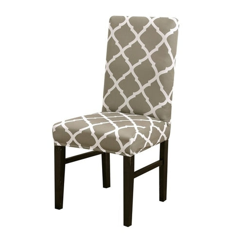 1/2/4pcs Geometric Printed Chair Cover Washable