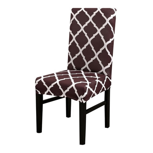 1/2/4pcs Geometric Printed Chair Cover Washable