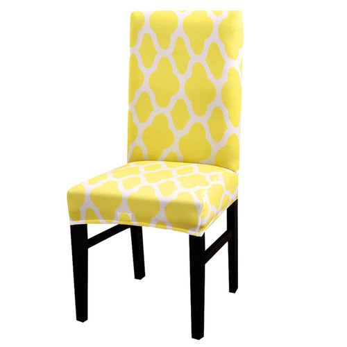 1/2/4pcs Geometric Printed Chair Cover Washable