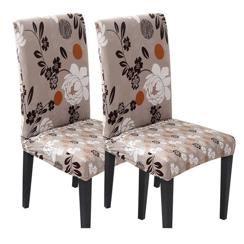 1/2pcs Kitchen Chair Cover Dining Seat Cover Black