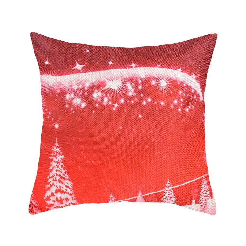 1/6Pcs 45*45cm Christmas Cushion Cover Santa Claus