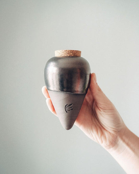 Olla de Auto Riego - Oro Envejecido