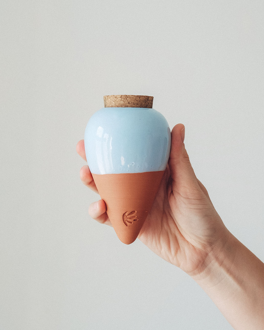 Olla de Auto Riego - Celeste