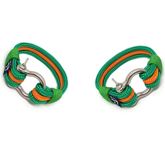 Green and Orange Nautical Bracelet