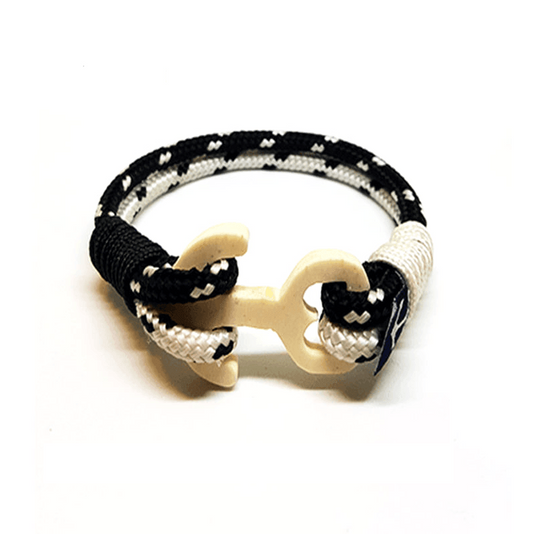 Hand Carved Wood Anchor Bracelet