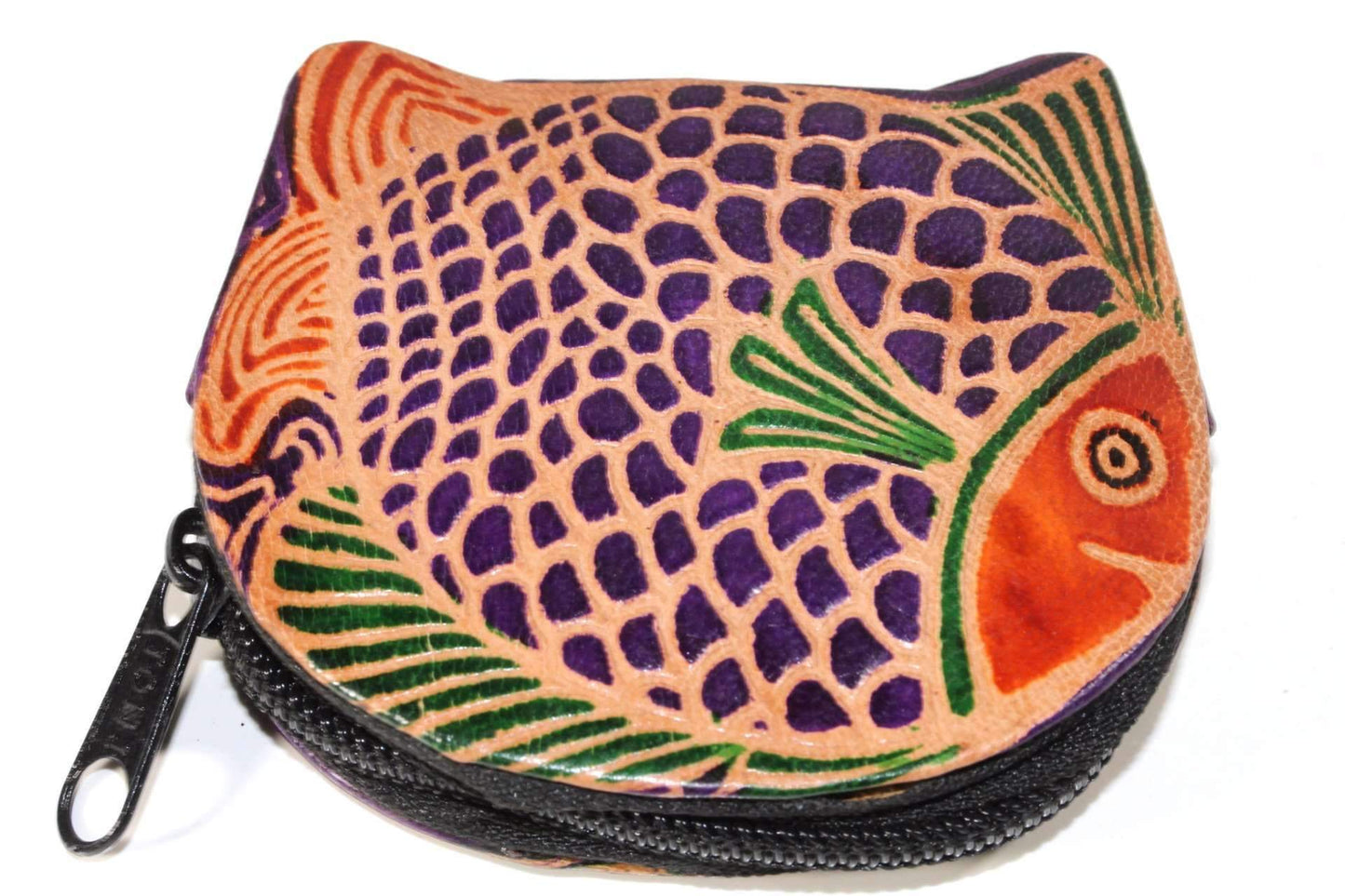 Colorful Fishies Coin Leather Purse