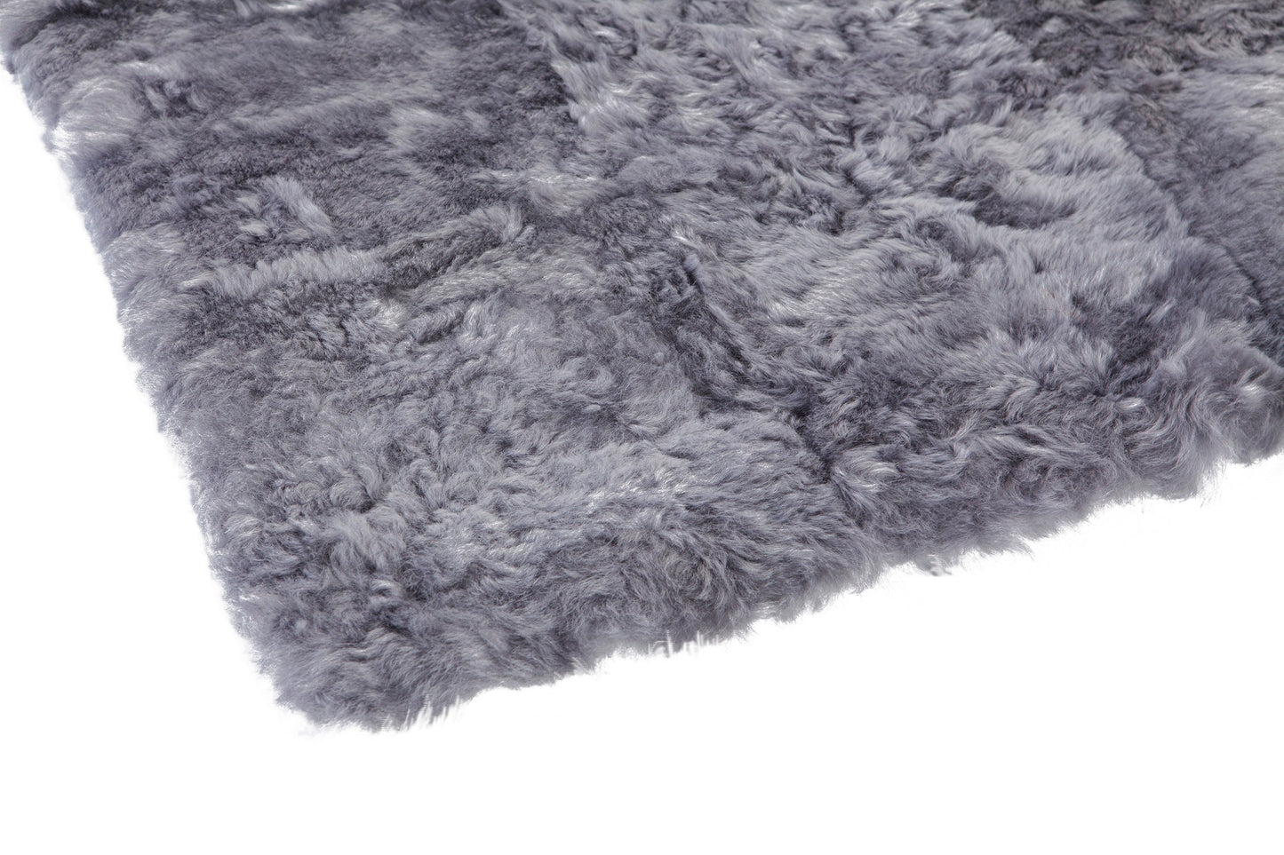 Schapenvacht IJslands kleed | Grijs kort | 120 x 180cm