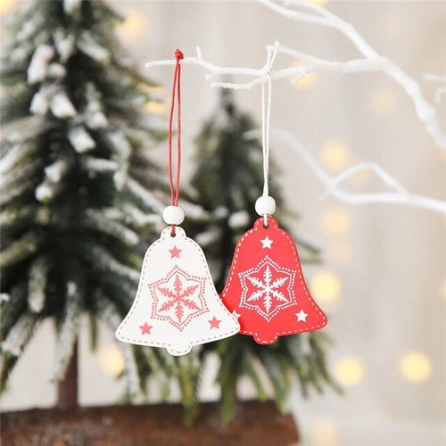 12pcs Christmas Wooden Gifts Snow Elk Christmas