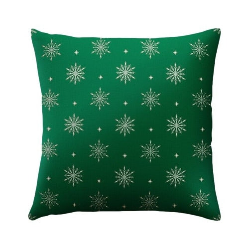 1PC 45x45cm Christmas Pillow Cover Soft Linen