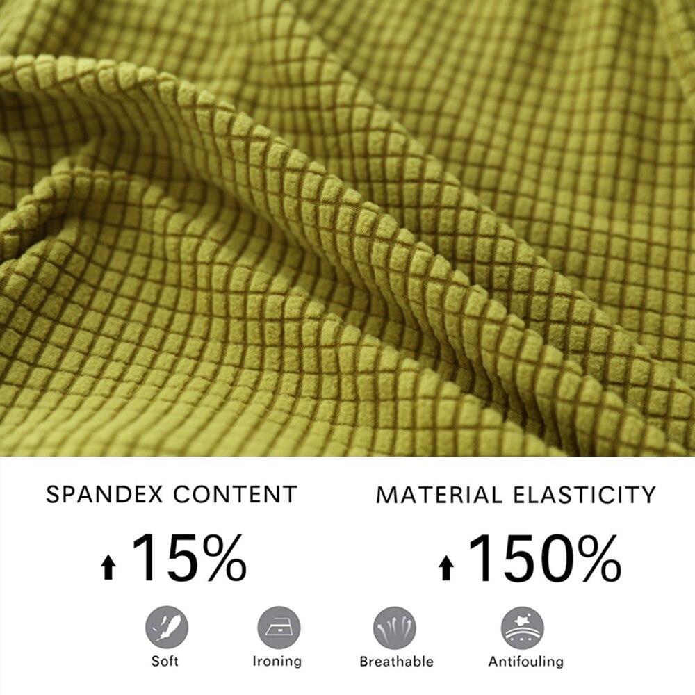 1Pc Solid Color Chair Cover Spandex Stretch