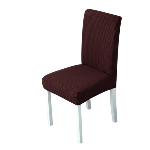 1Pc Solid Color Chair Cover Spandex Stretch
