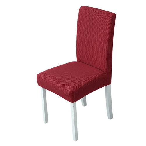 1Pc Solid Color Chair Cover Spandex Stretch