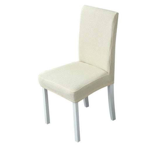 1Pc Solid Color Chair Cover Spandex Stretch