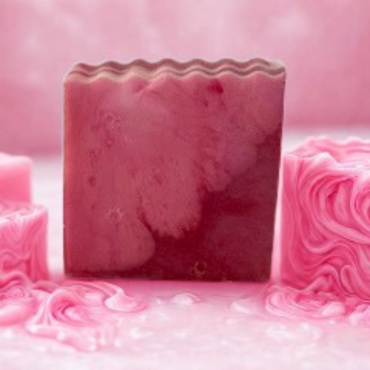 Blush & Bloom Rose Swirl Handmade Soap