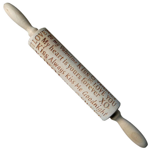 Christmas Wooden  Embossing Letter Heart