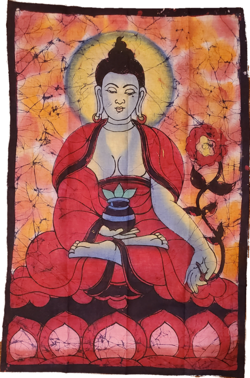 Buddha Calling the Earth to Witness Mudra Enlightenment Double Sided
