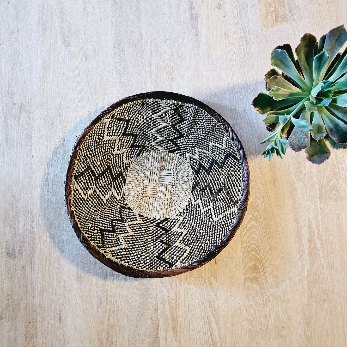 Set of 4 Handmade African Baskets Zimbabwe | Boho Wall Decor | 4B