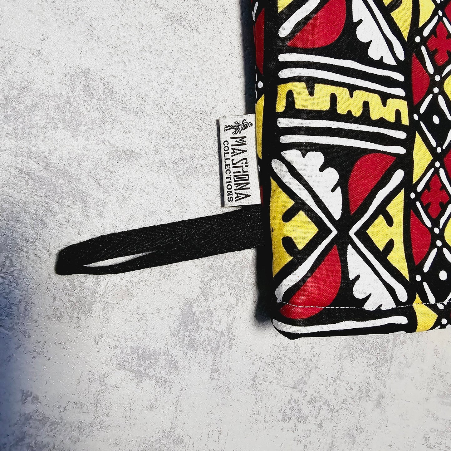 Set of 2 Oven Gloves Handmade "Mudcloth" Bogolan Print Inspired