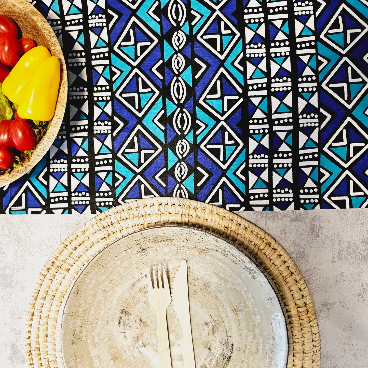 Handmade Table Runner 160x35cm | 180x35 | 200x35cm | African Print