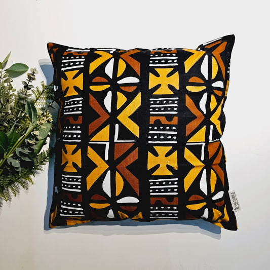 Set of 2 / 4 African Print | 40x40cm | Mudcloth Boho Cushion Cover