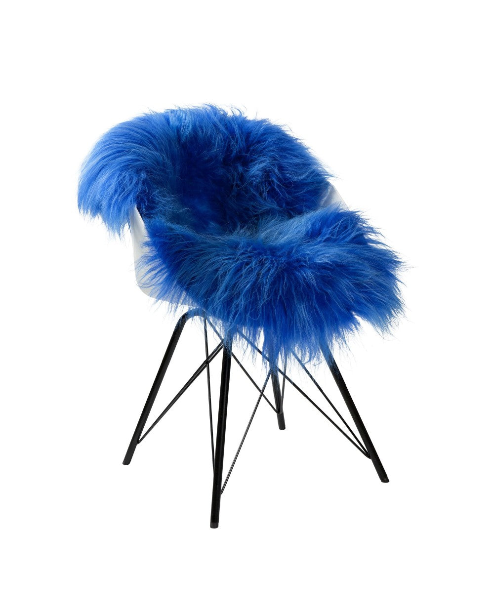 Schapenvacht IJslands | Blauw | 100 x 65cm