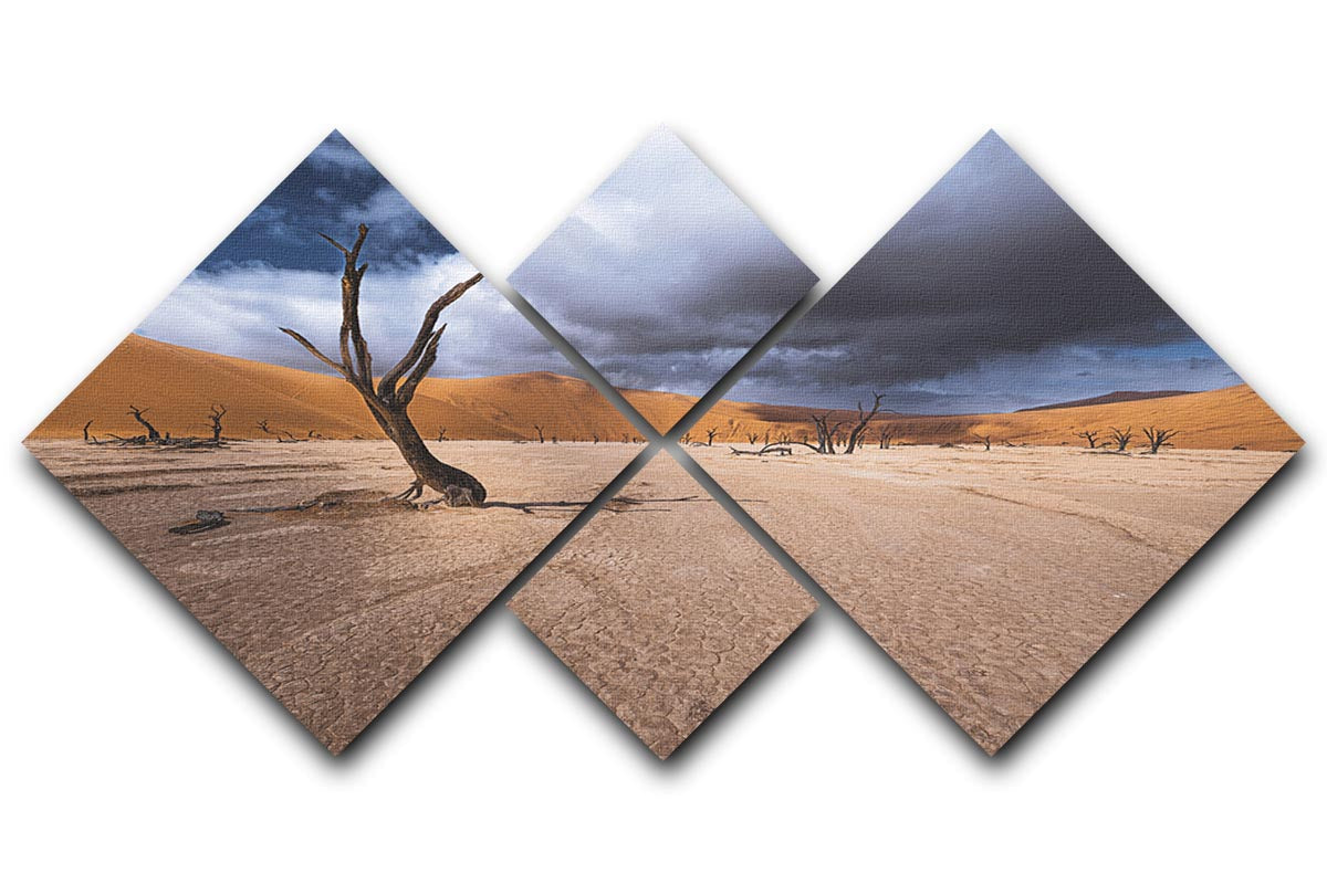 Deadvlei Desert 4 Square Multi Panel Canvas