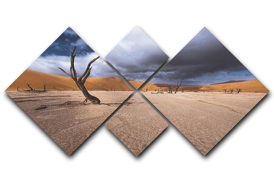 Deadvlei Desert 4 Square Multi Panel Canvas