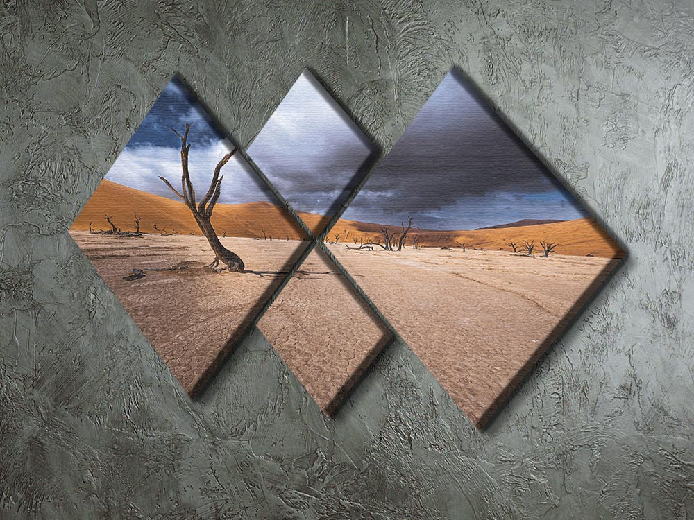 Deadvlei Desert 4 Square Multi Panel Canvas