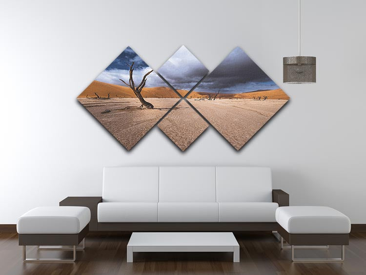 Deadvlei Desert 4 Square Multi Panel Canvas