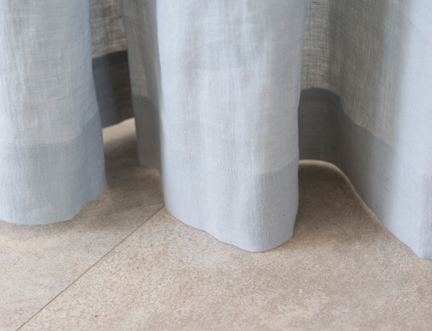 Pastel Plum linen curtain with multifunctional heading tape