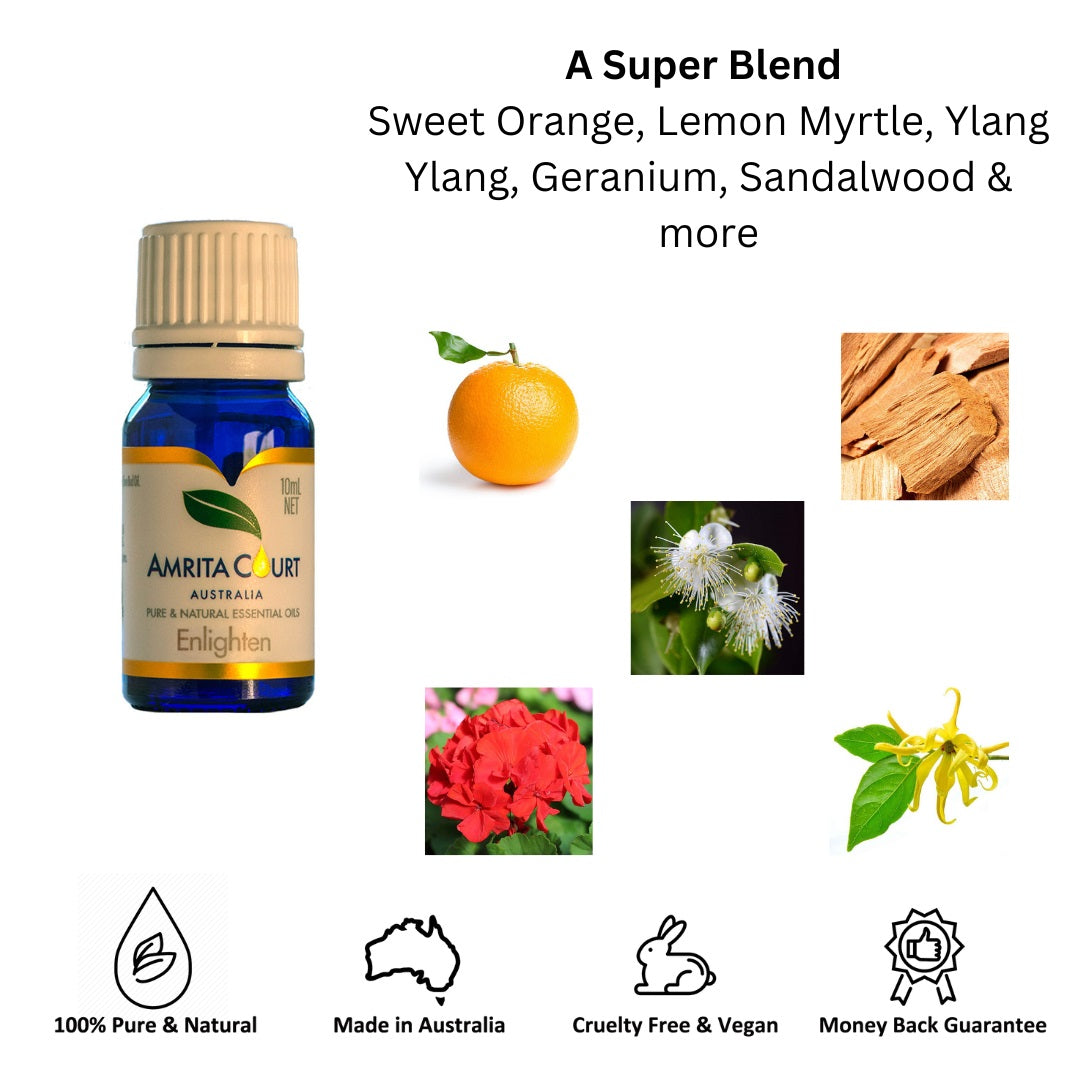 Amrita Court Pure and Essential Oil Blend Enlighten 10ml