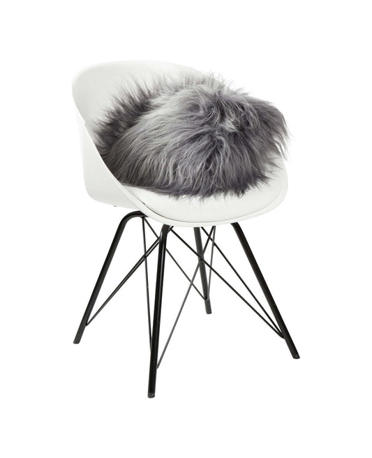 Sierkussen schapenvacht IJslands | Grijs | 40 x 40cm