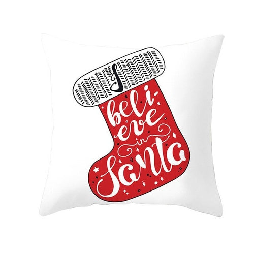 45*45cm Merry Christmas Pillowcase Peach Skin