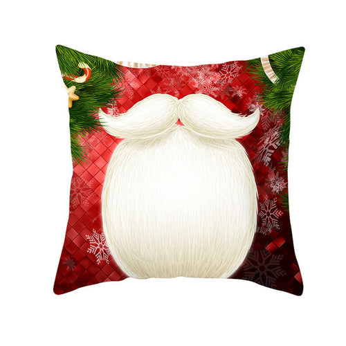 45*45cm Merry Christmas Pillowcase Peach Skin