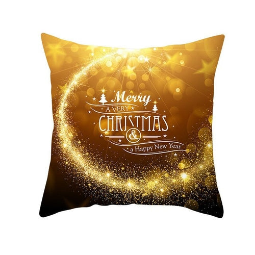 45*45cm Merry Christmas Pillowcase Peach Skin