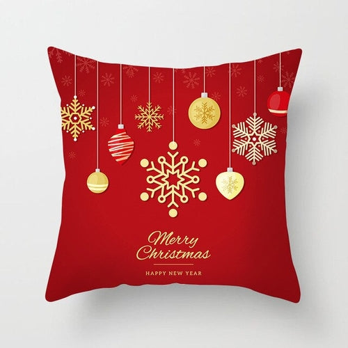 45*45cm Merry Christmas Pillowcase Peach Skin
