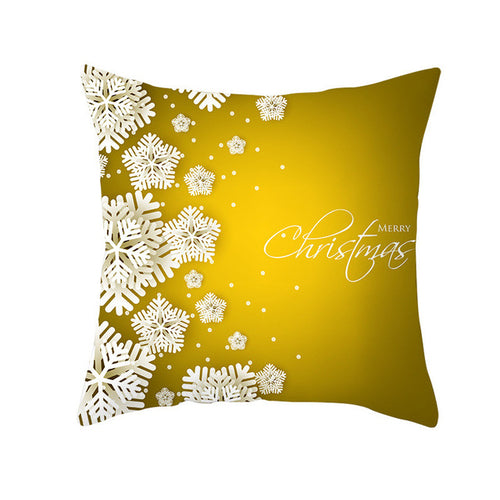 45*45cm Merry Christmas Pillowcase Peach Skin
