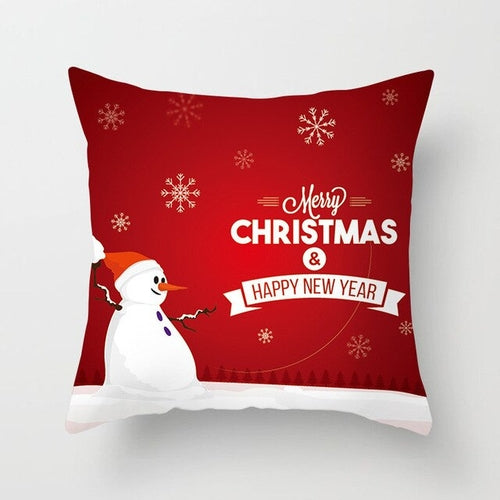 45*45cm Merry Christmas Pillowcase Peach Skin