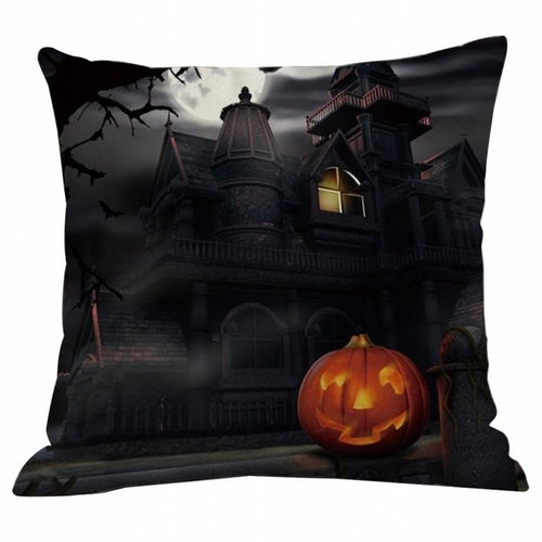 45x45cm Halloween Pumpkin Cushion Cover Ghosts