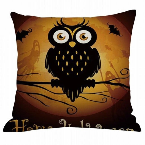 45x45cm Halloween Pumpkin Cushion Cover Ghosts