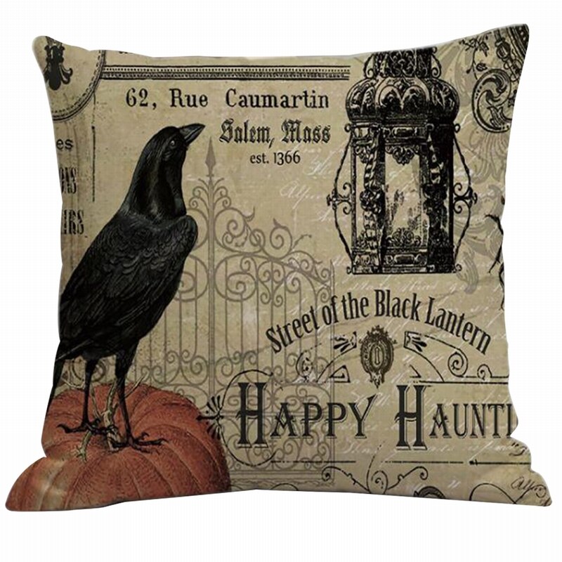 45x45cm Halloween Pumpkin Cushion Cover Ghosts