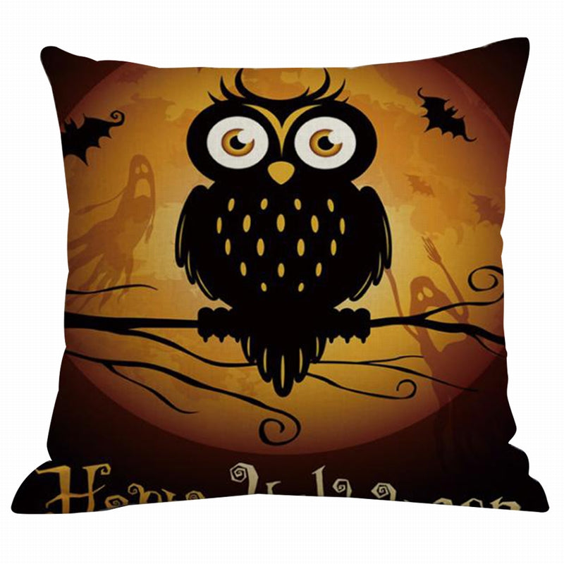 45x45cm Halloween Pumpkin Cushion Cover Ghosts