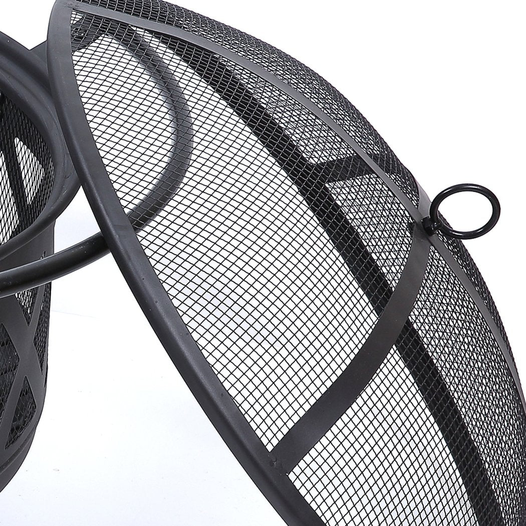 Outdoor Fire Pit BBQ Portable Camping Fireplace Heater Patio Garden