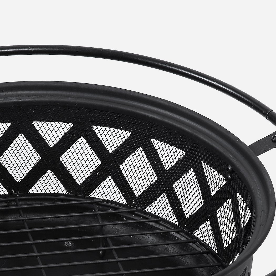 Outdoor Fire Pit BBQ Portable Camping Fireplace Heater Patio Garden