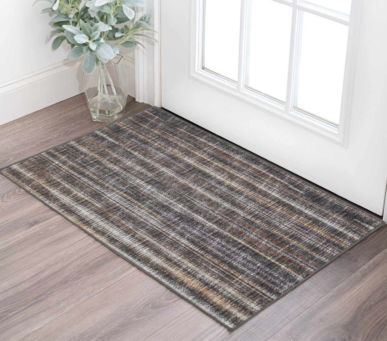 2' X 3' Brown Ombre Tufted Handmade Area Rug