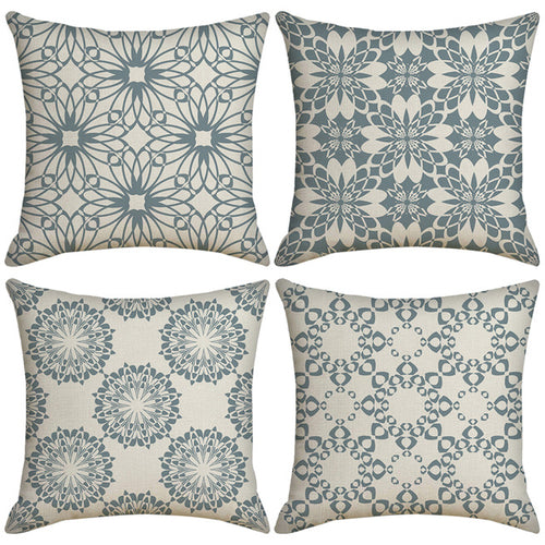 4Pcs/Set 45cm*45cm Geometric Printed Pillow