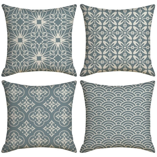 4Pcs/Set 45cm*45cm Geometric Printed Pillow