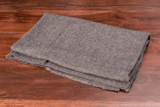 Kaschmirtuch schwarzgrau einfarbig