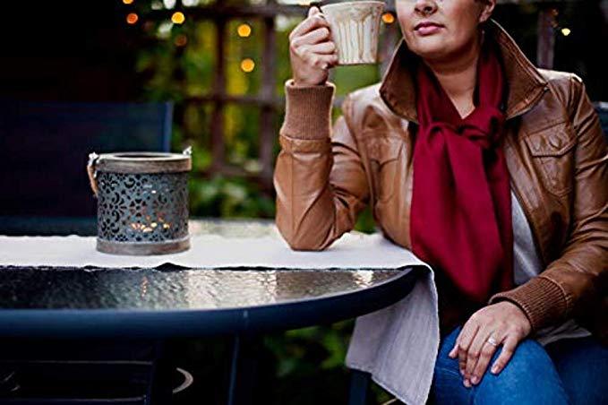 Great Natural Alpaca 100% baby alpaca scarf granat color